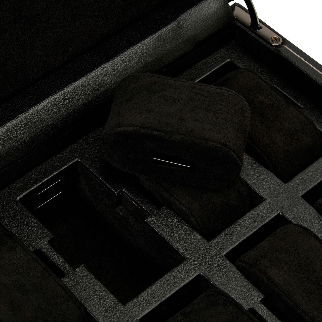 WOLF Black 8 PC Watch Box Compartment image number 4